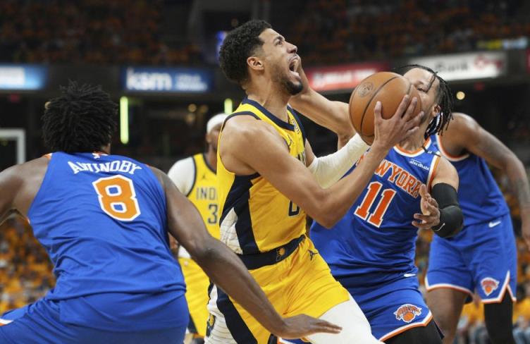 NBA东决G5：步行者vs尼克斯 battle关键战，唐斯带伤能否逆转局势？