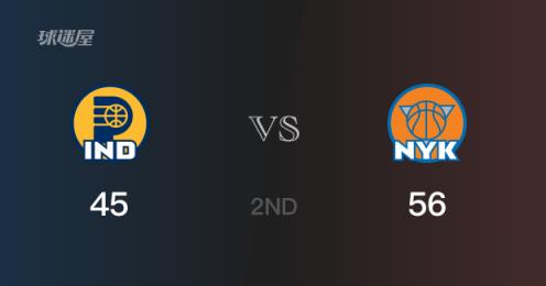 NBA季后赛：尼克斯半场56-45领先步行者