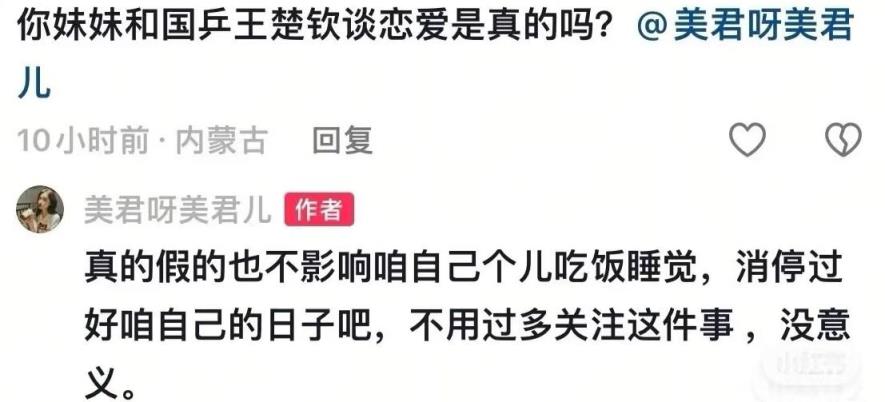 美娜姐姐澄清恋爱传闻：请安静，过好自己的日子吧