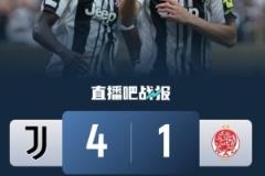 尤文4-1大胜维达德，31975名球迷现场观战