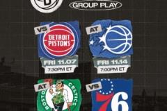 篮网公布NBA杯赛程：11月对阵活塞、魔术、凯尔特人和76人