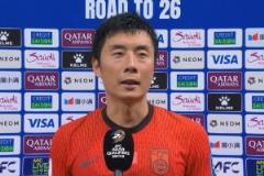李磊：下半场我们占据主动，向看球的球迷致歉