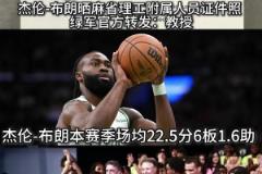 杰伦-布朗不打球的话，起码也是华尔街的一个高管吧！