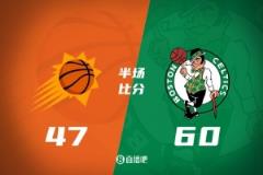 半场战报：绿军领先太阳13分，双探花合砍29分，布克贡献16分4助攻