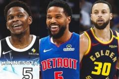 爱德华兹、比斯利、库里三人本赛季均至少300记三分，NBA历史首次出现