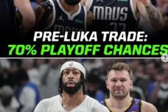 交易东契奇之前，独行侠进季后赛概率达到70%，今日惨遭淘汰！