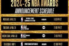 NBA本周将公布最快进步&最佳新秀等4项大奖得主