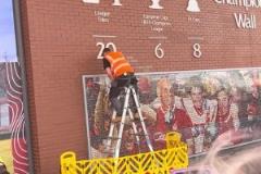 20！红军球迷守护冠军墙更新