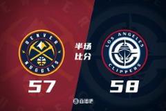 G6半场：快船主场领先掘金1分，哈登21分4助，约基奇20分5板4助