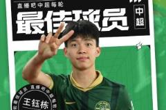 中超第十轮最佳球员：王钰栋连续两轮当选，青年力量闪耀赛场
