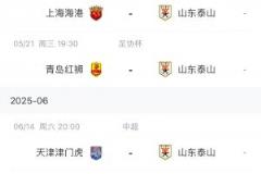 近4轮3负1平！泰山迎战浙江海港，积17分暂列第五