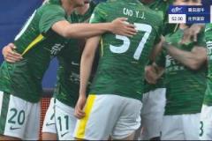 林良铭连场破门！角球头球补射助国安1-0领先海牛