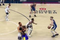 网友2K模拟森林狼淘汰勇士：戈贝尔把追梦往死里打